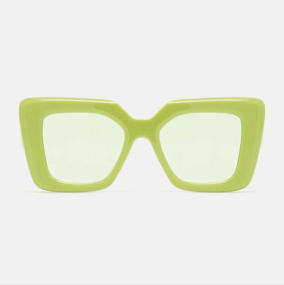 NEW Lime Oversize Fashion Glasses